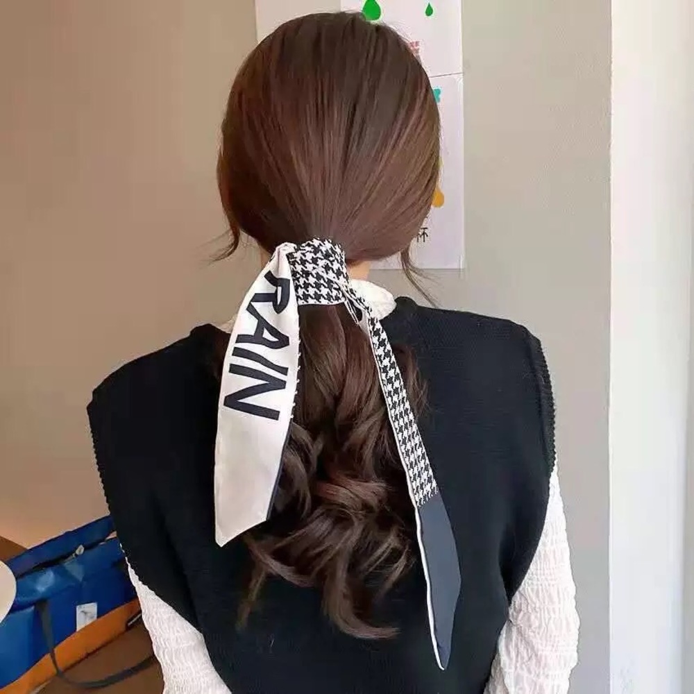 Silk feeling scarf handbag handle 5pcs